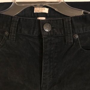 J Crew Pencil stretch corduroy pants